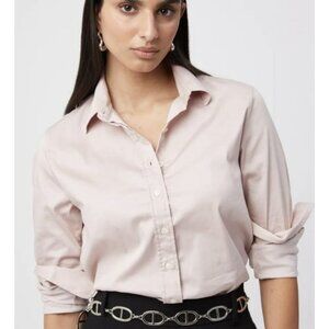 THE SHIRT ROCHELLE BEHRENS The Icon Shirt Light Blue Mauve Officecore Minimal